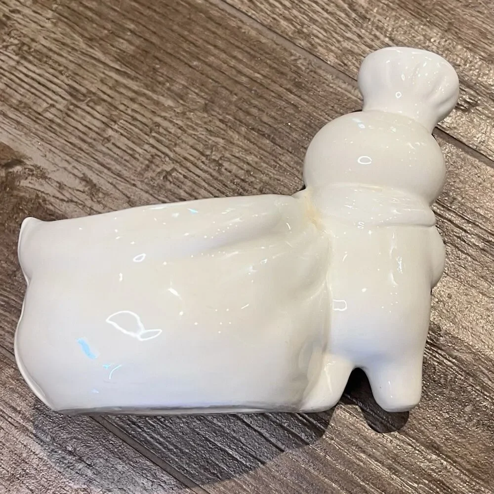 Vintage 1988 Pillsbury  Doughboy Ceramic Planter 5